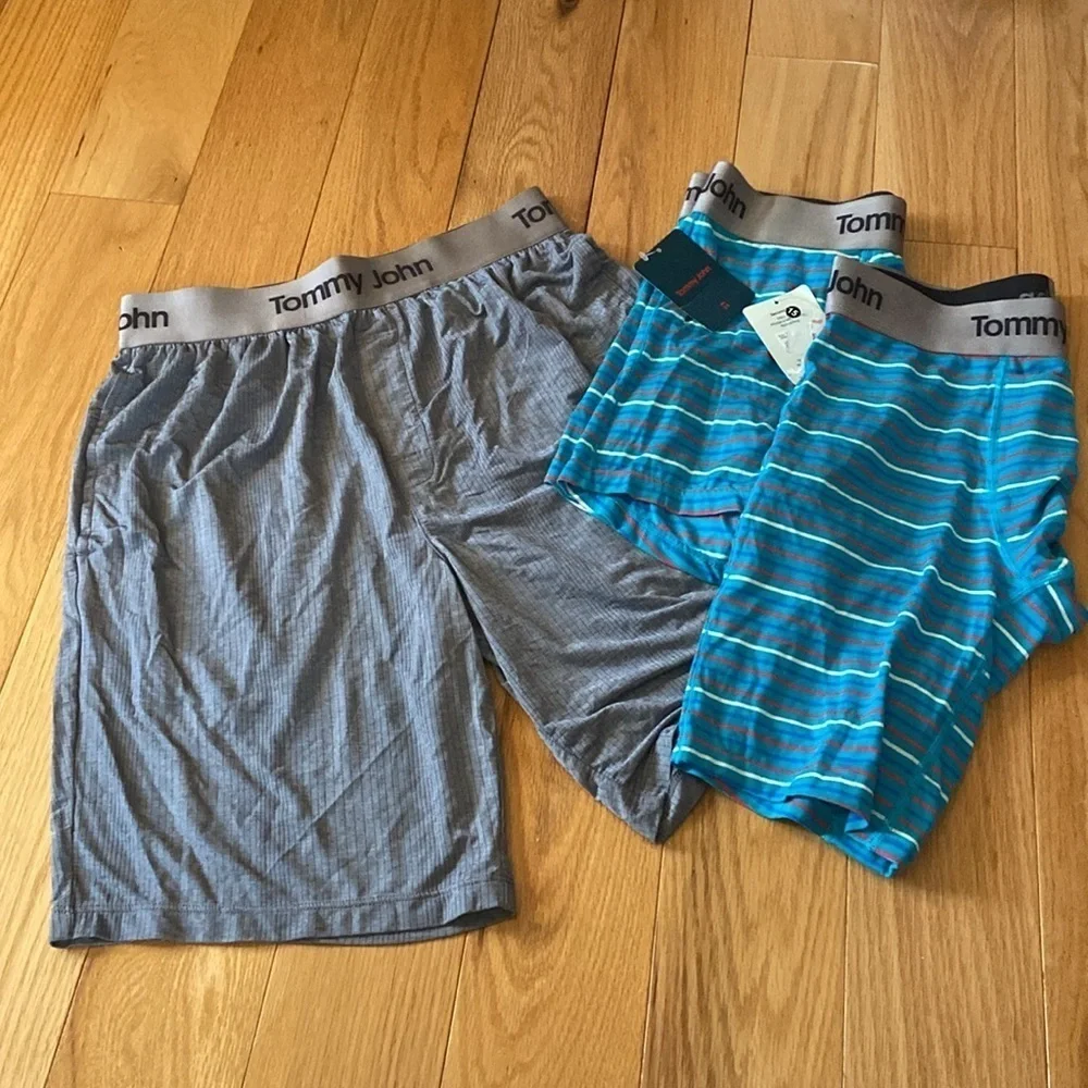 NWT Tommy John Second Skin sleep shorts and boxers, 3 pair, all size small